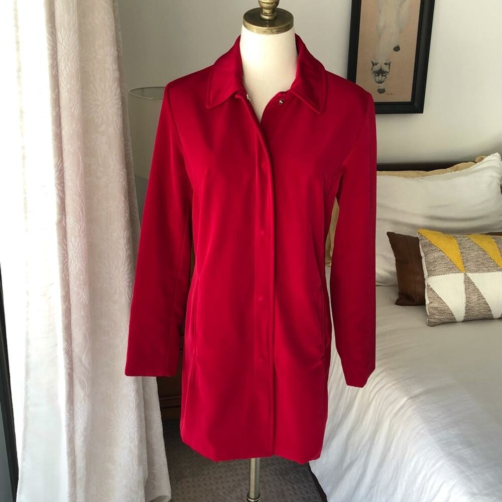 Merona: Red Raincoat Rain Jacket , Size Small